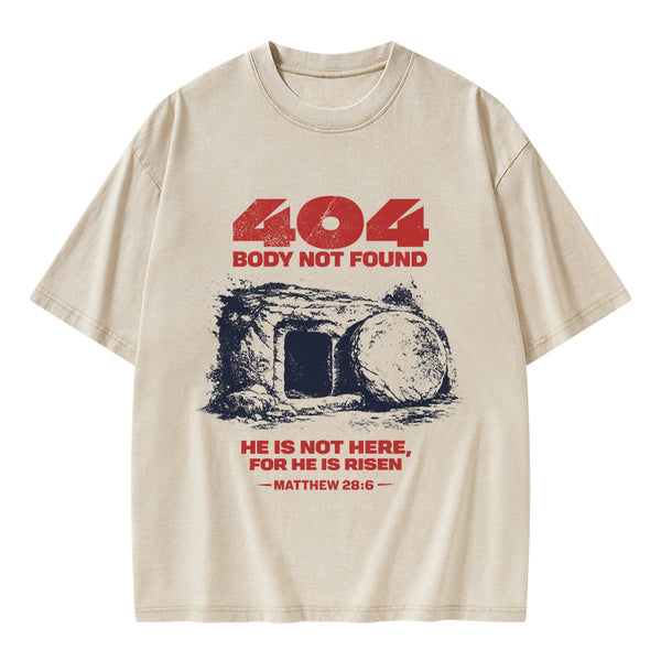Body Not Found Christian Washed T-Shirt