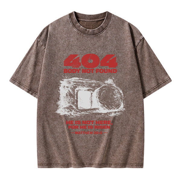 Body Not Found Christian Washed T-Shirt
