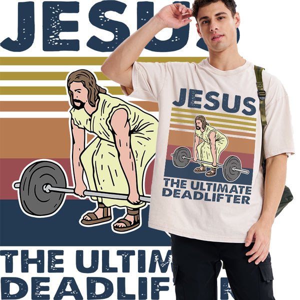 Jesus The Ultimate Deadlifter Vintage T-Shirt