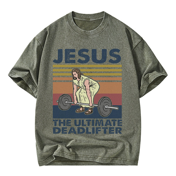 Jesus The Ultimate Deadlifter Vintage T-Shirt