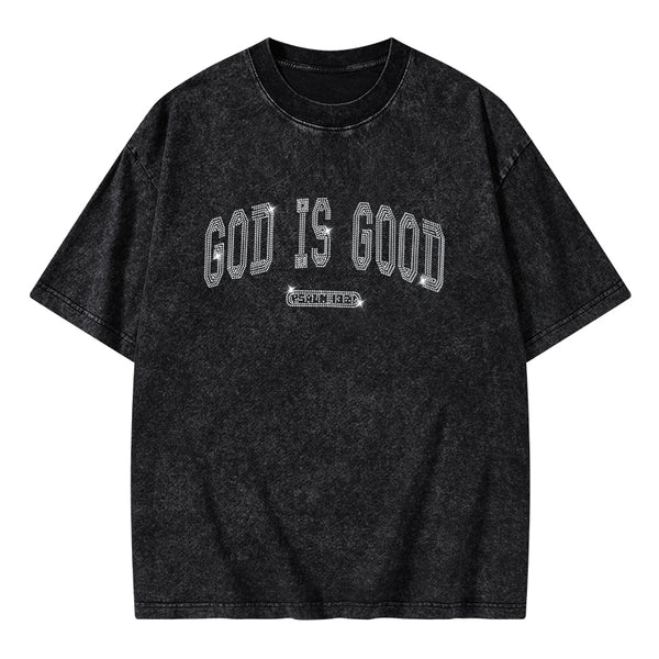 God Is Good Christian Washed T-Shirt