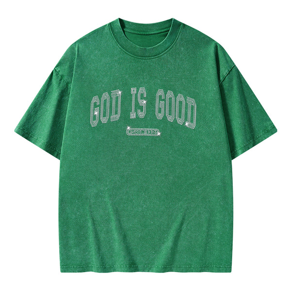 God Is Good Christian Washed T-Shirt