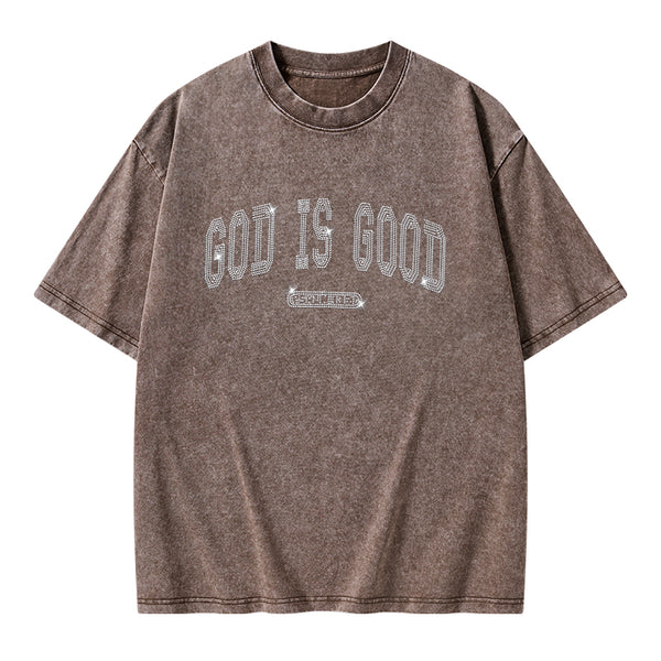 God Is Good Christian Washed T-Shirt