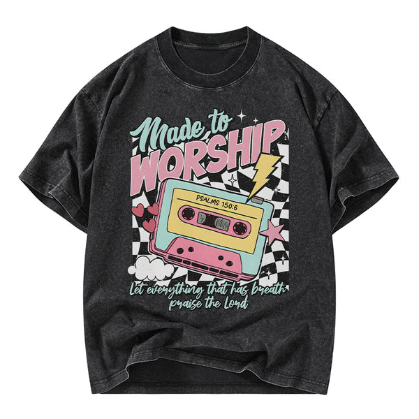 If The Stars Were Made To Worship Christian Washed T-Shirt