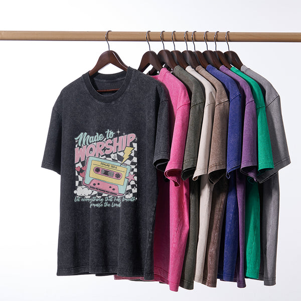 Made To Worship Christian Washed T-Shirt