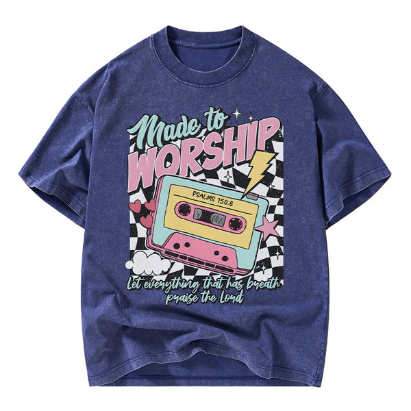 If The Stars Were Made To Worship Christian Washed T-Shirt