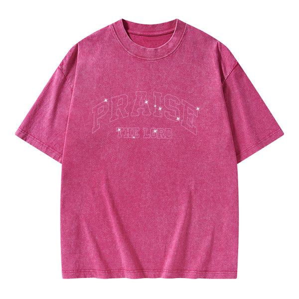Praise The Lord Christian Washed T-Shirt