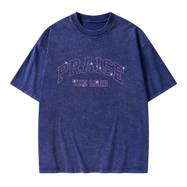 Praise The Lord Christian Washed T-Shirt