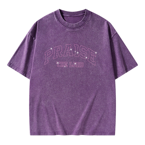 Praise The Lord Christian Washed T-Shirt