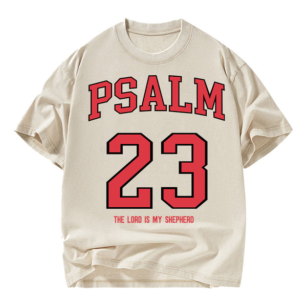 Psalm 23 Christian Washed T-Shirt