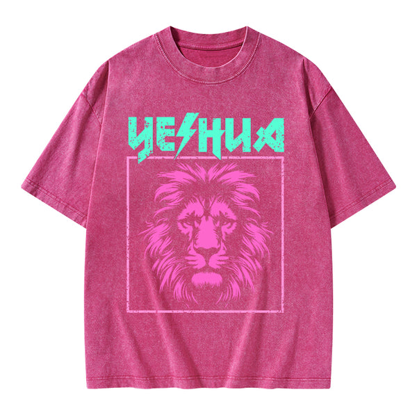 Retro Lion Yeshua Christian T-Shirt