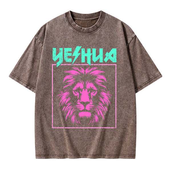 Retro Lion Yeshua Christian T-Shirt