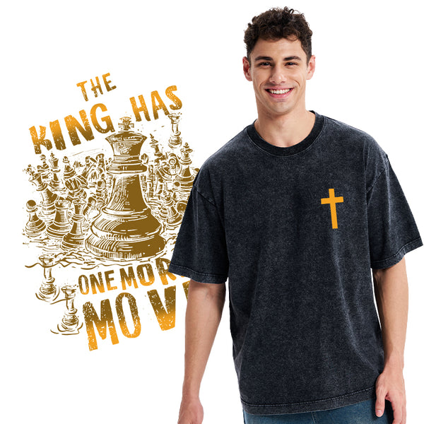 The King Has One More Move Christian Washed T-Shirt